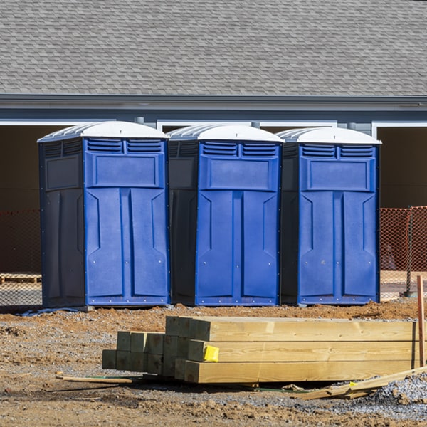 how often are the portable restrooms cleaned and serviced during a rental period in Bath Springs Tennessee